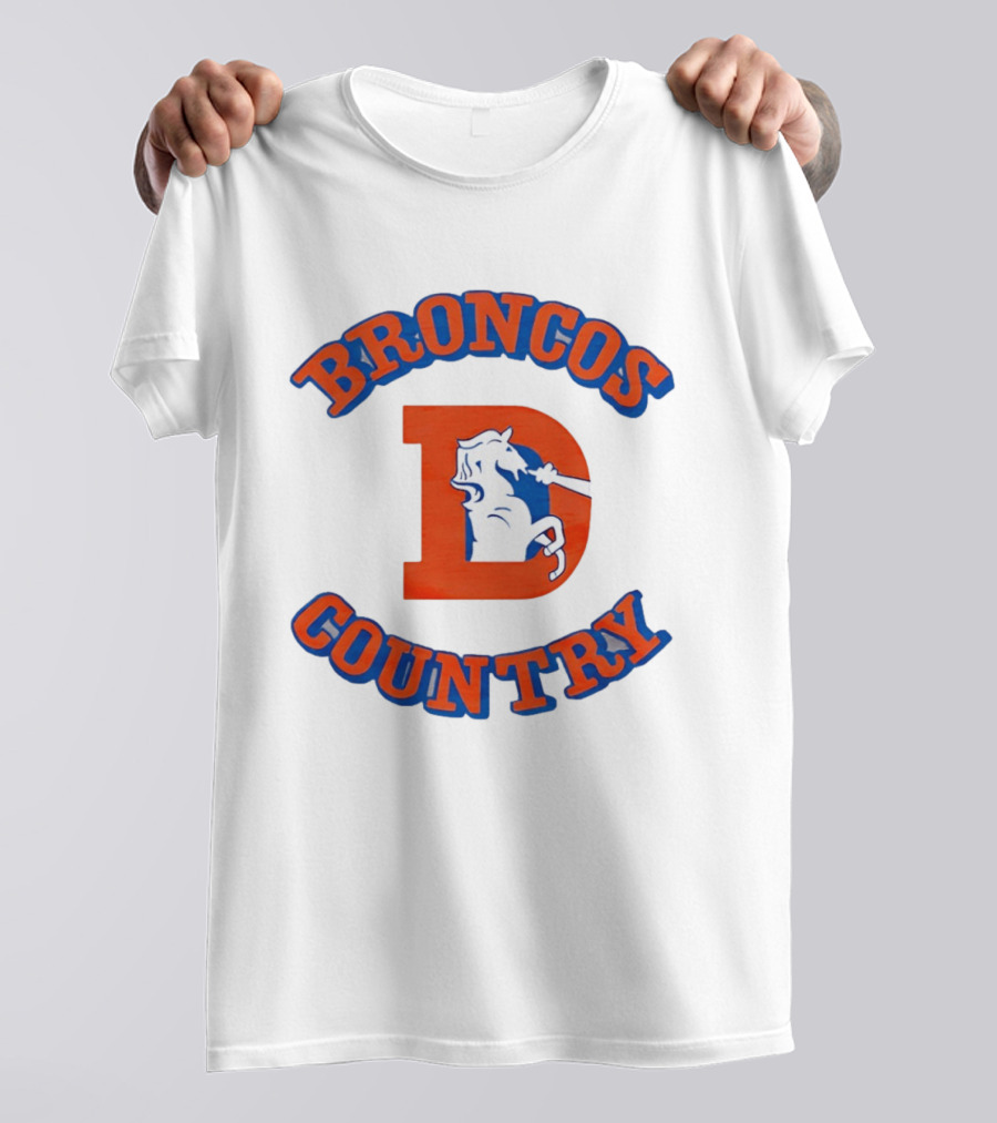 Broncos Country D Letter Horseshoe T-Shirt