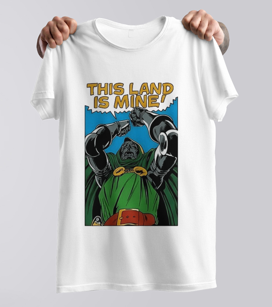 Doctor Doom Marvel Studios This Land Is Mine Vintage Comic T-Shirt
