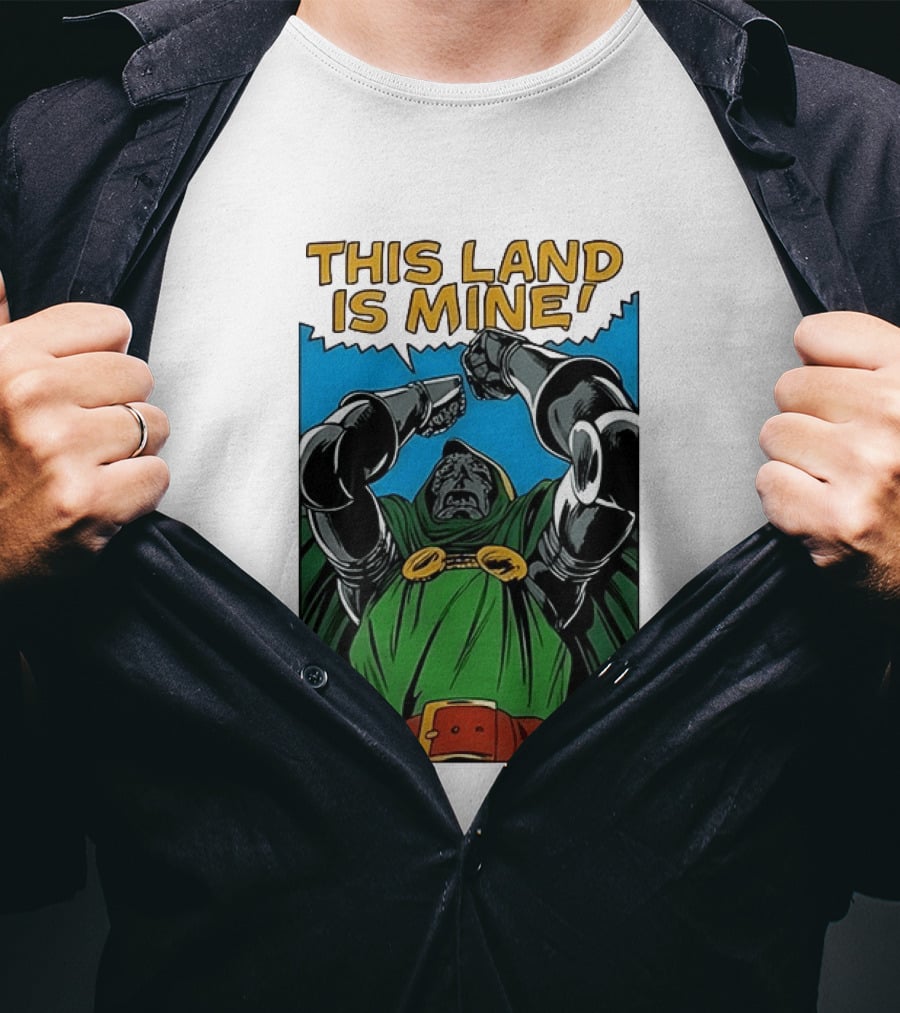 Doctor Doom Marvel Studios This Land Is Mine Vintage Comic T-Shirt