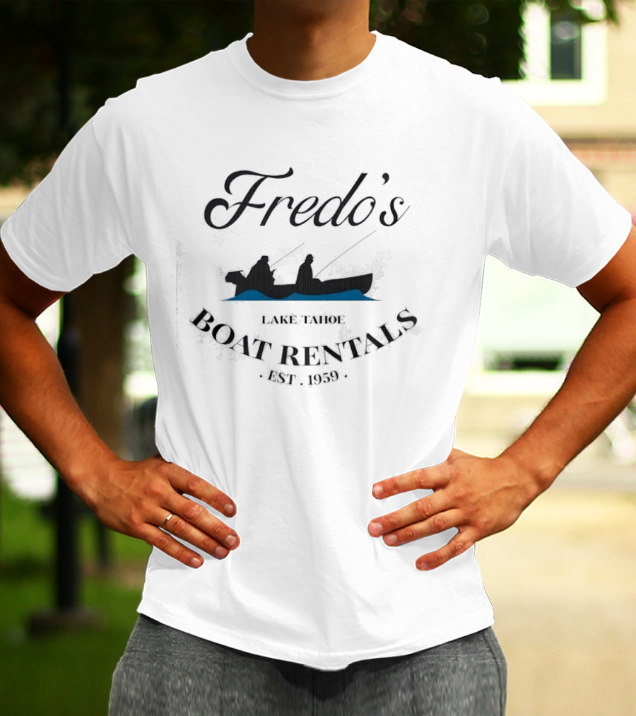 Fredo's Lake Tahoe Boat Rentals Fishing Est. 1959 T-Shirt