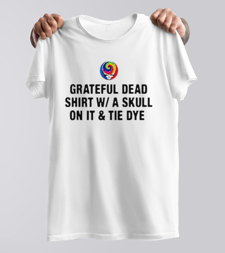 Grateful Dead Skull Tie Dye Spiral T-Shirt