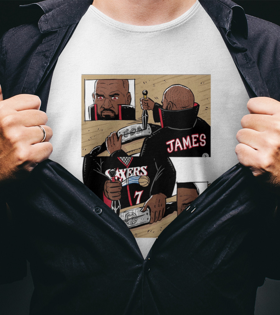 James Sixers 17 Basketball Comic T-Shirt