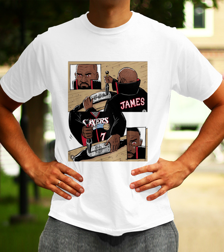 James Sixers 17 Basketball Comic T-Shirt