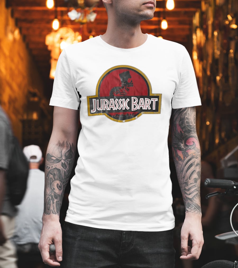 Jurassic Bart The Simpsons Dinosaur Skeleton T-Shirt
