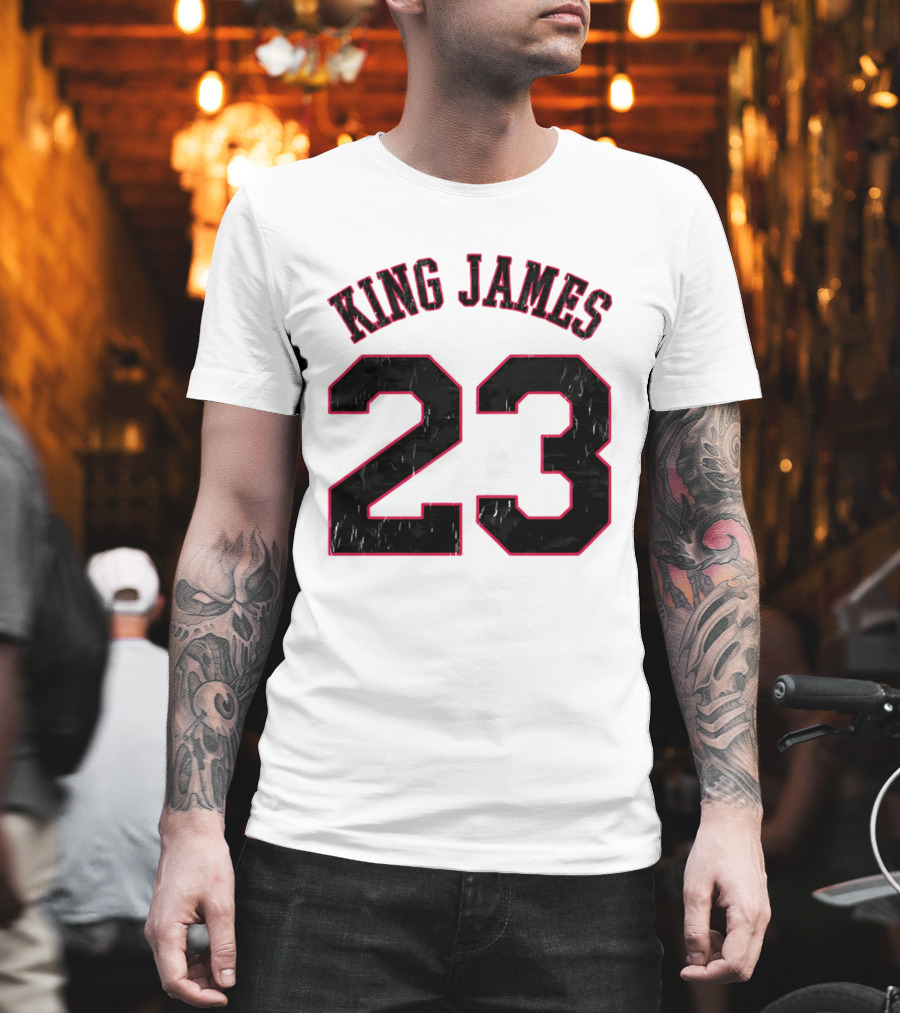 King James 23 Retro Basketball T-Shirt