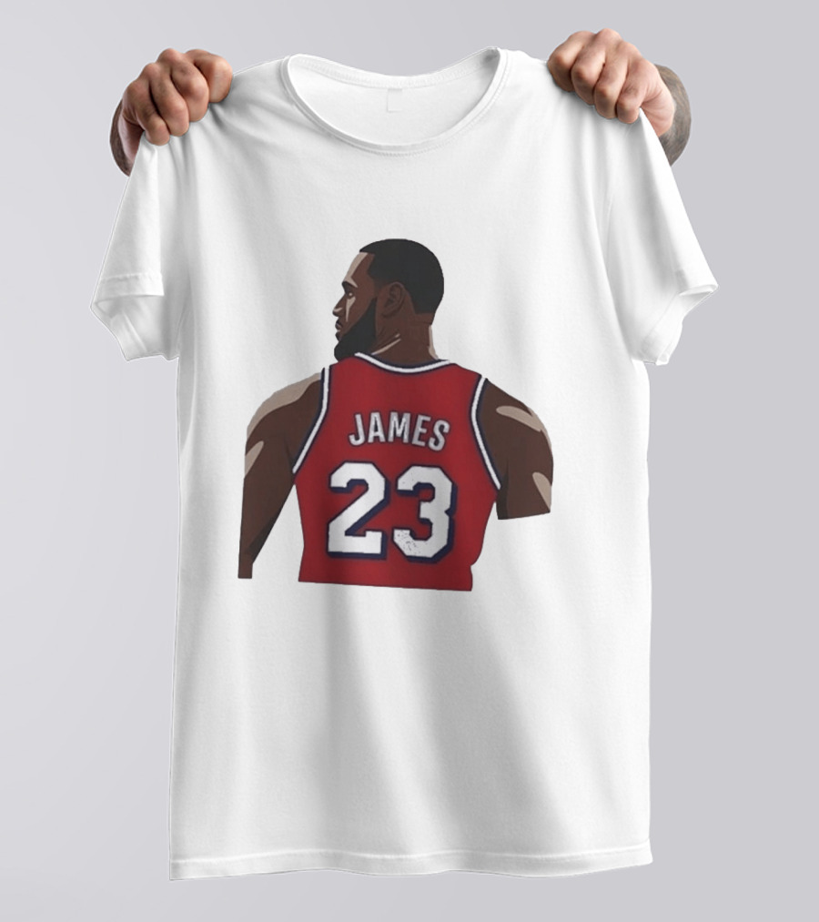 LeBron James 23 Philadelphia 76ers NBA Basketball Lakers Jersey T-Shirt