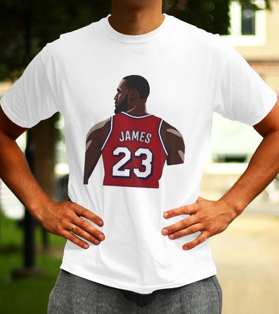 LeBron James 23 Philadelphia 76ers NBA Basketball Lakers Jersey T-Shirt