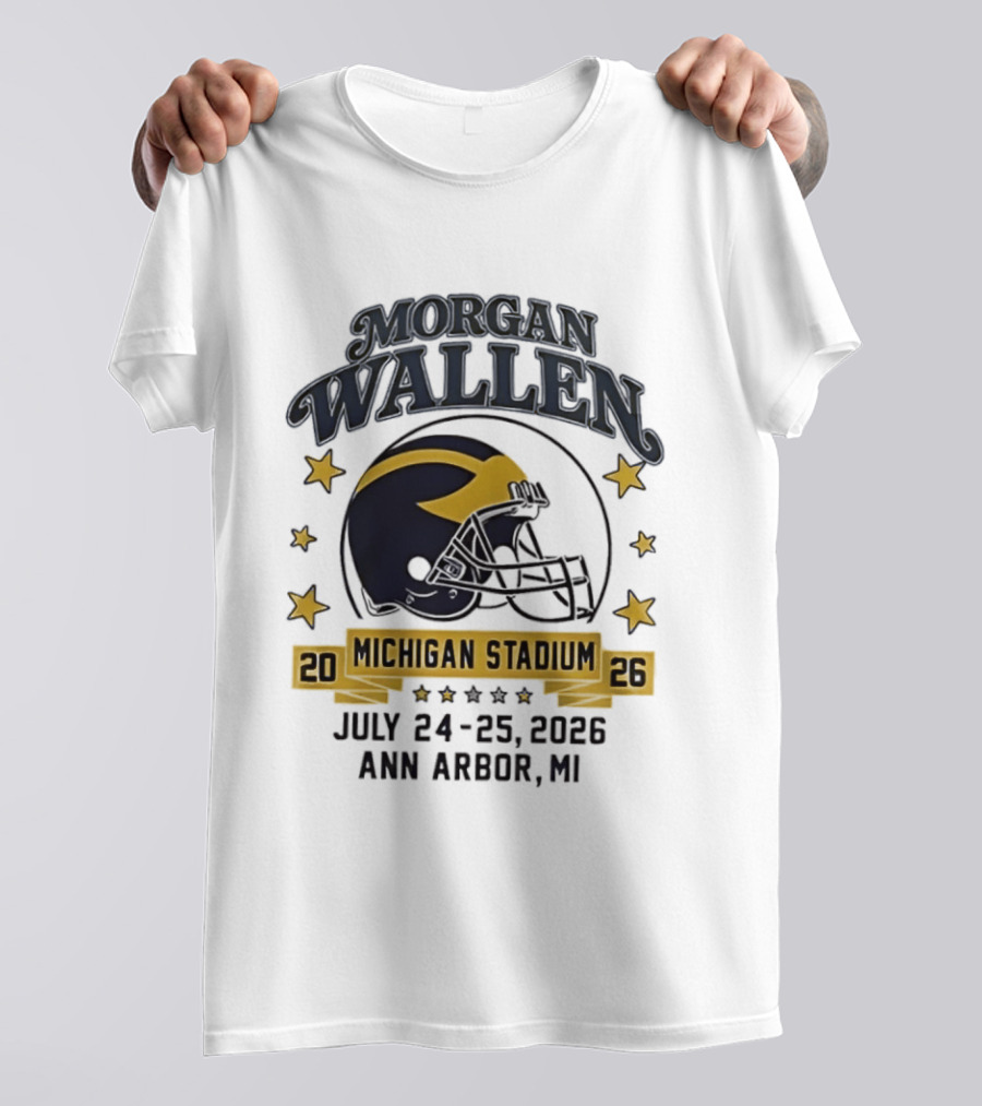 Morgan Wallen Michigan Stadium 2026 Ann Arbor July 24 25 T-Shirt
