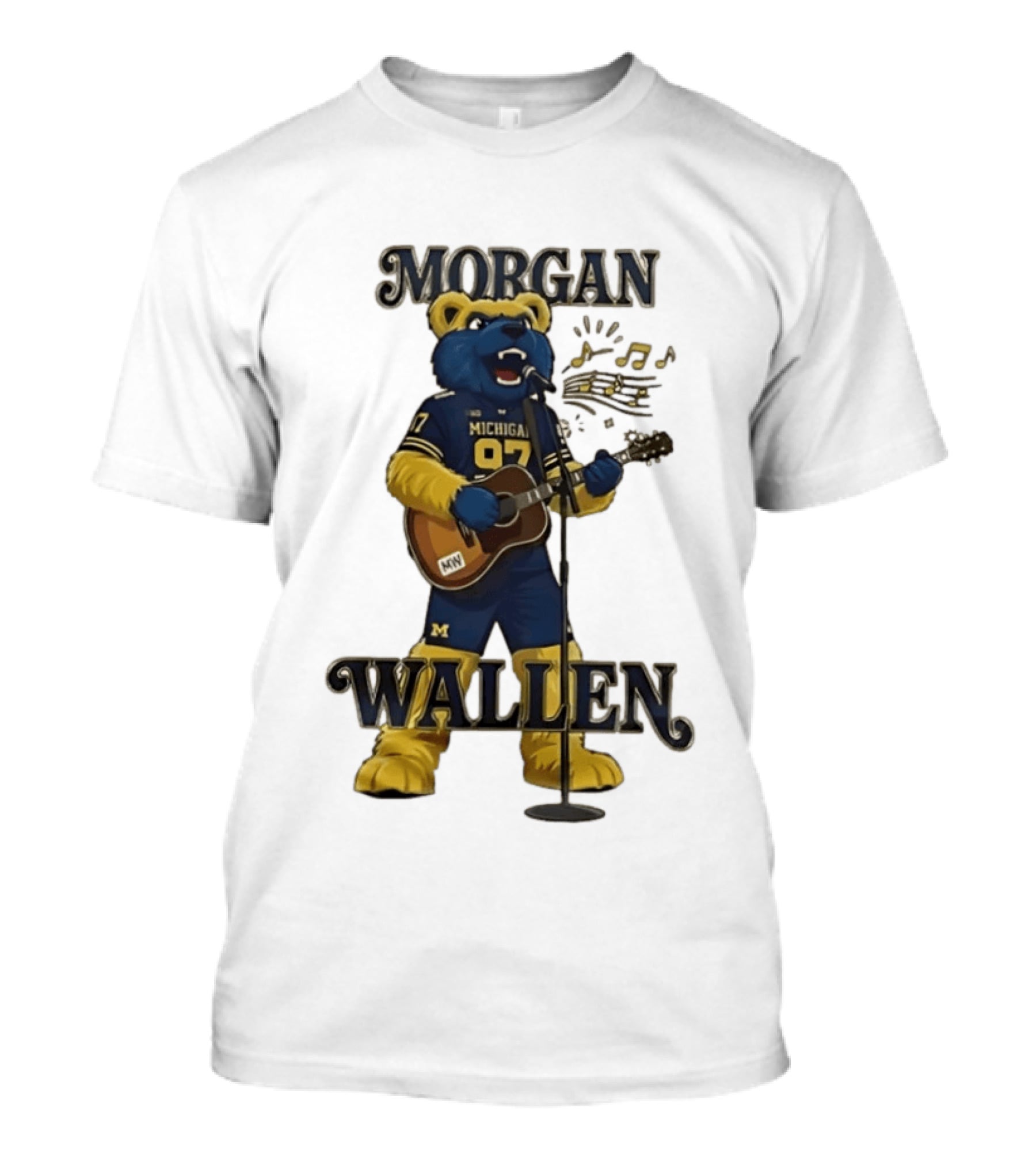 Michigan 97 Football Mascot Morgan Wallen Still The Problem Tour 2026 T-Shirt