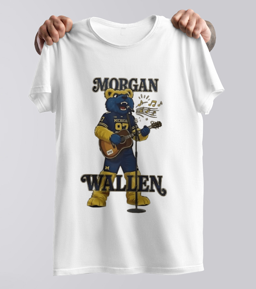 Michigan 97 Football Mascot Morgan Wallen Still The Problem Tour 2026 T-Shirt