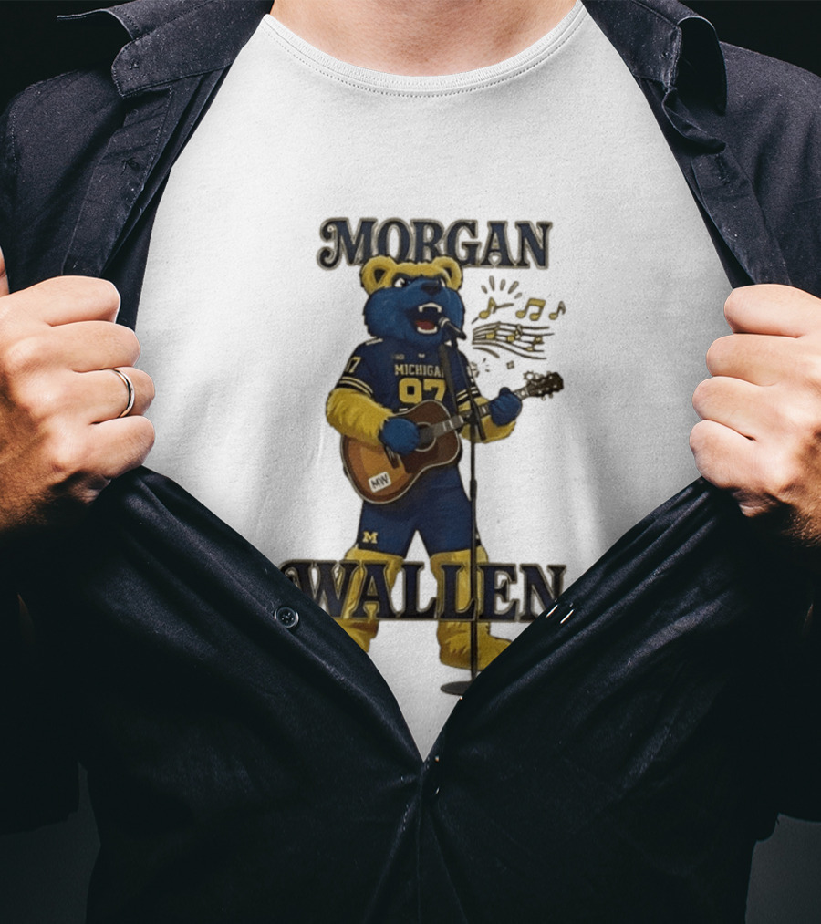 Michigan 97 Football Mascot Morgan Wallen Still The Problem Tour 2026 T-Shirt