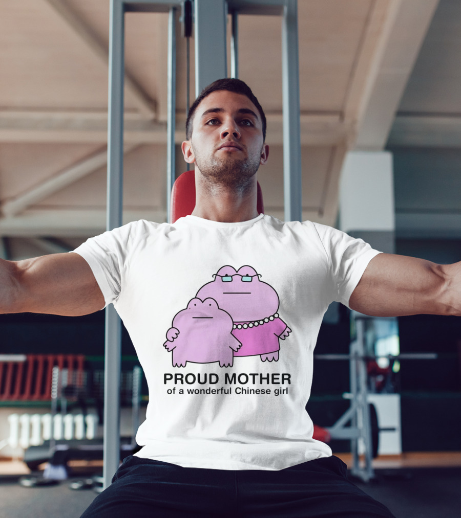 Proud Mother Of A Wonderful Chinese Girl Cartoon Characters T-Shirt
