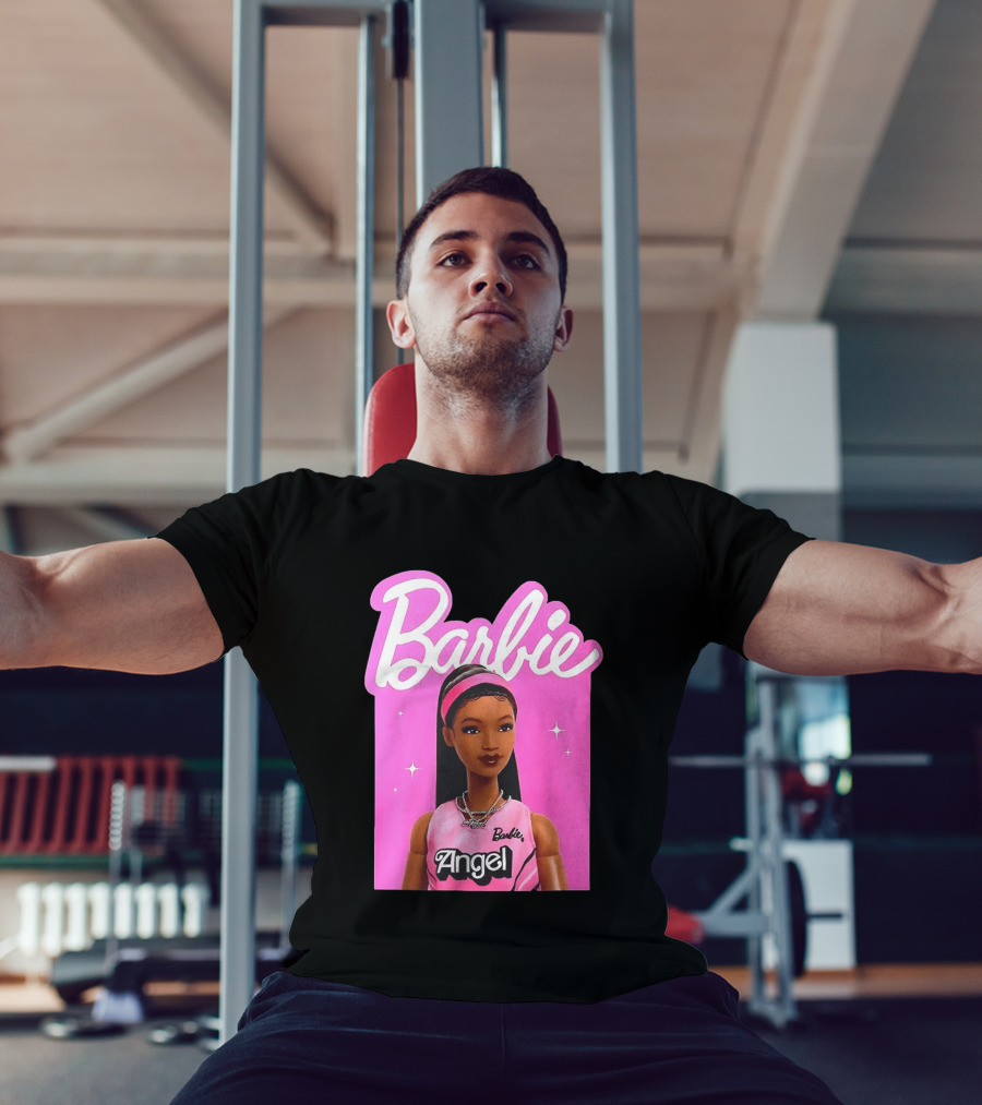 Angel Reese Barbie Doll Basketball Jersey Pink T-Shirt