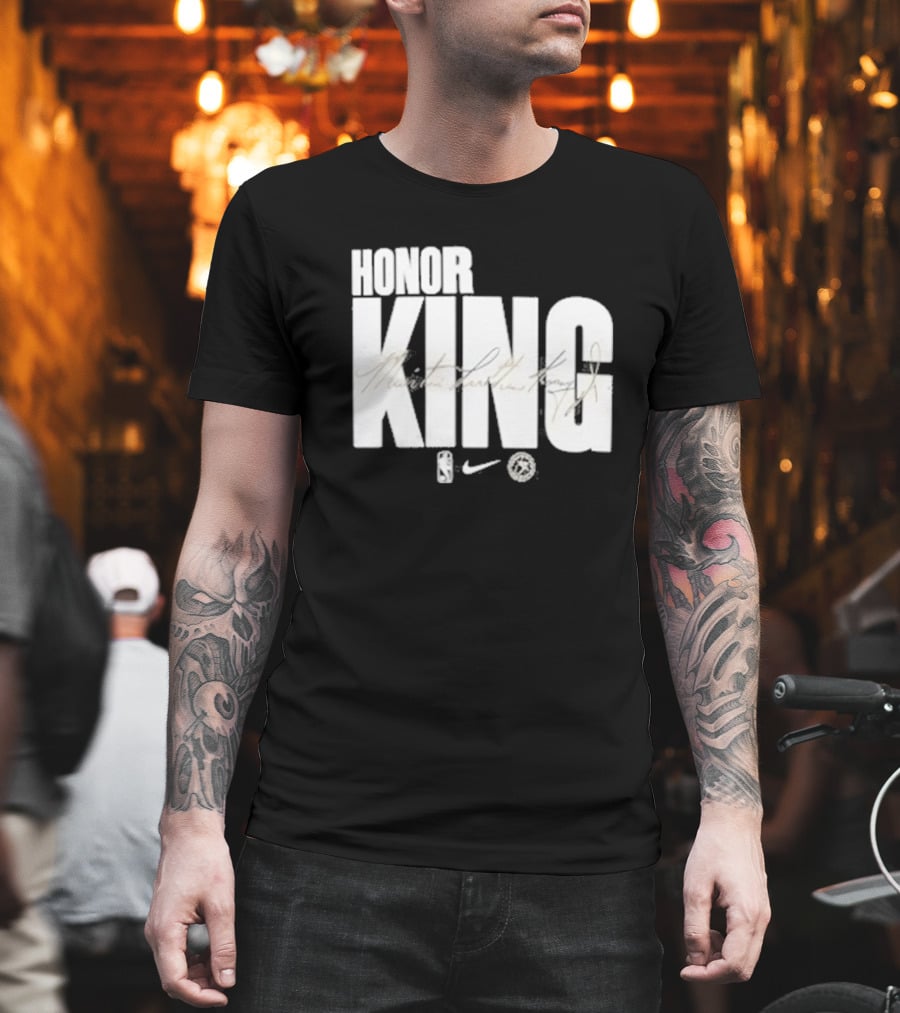 Anthony Edwards NBA Philadelphia 76ers Honor King Martin Luther King Jr Team Issued T-Shirt