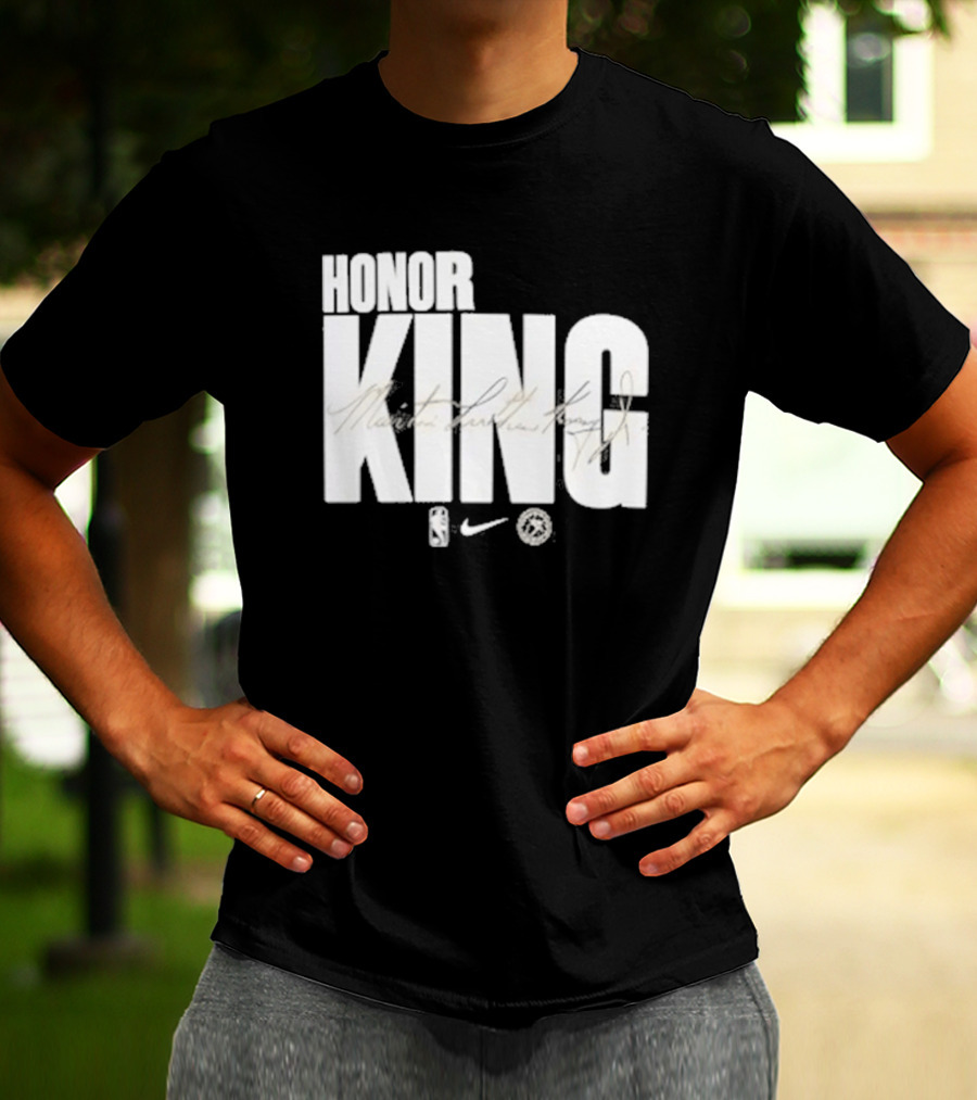 Anthony Edwards NBA Philadelphia 76ers Honor King Martin Luther King Jr Team Issued T-Shirt