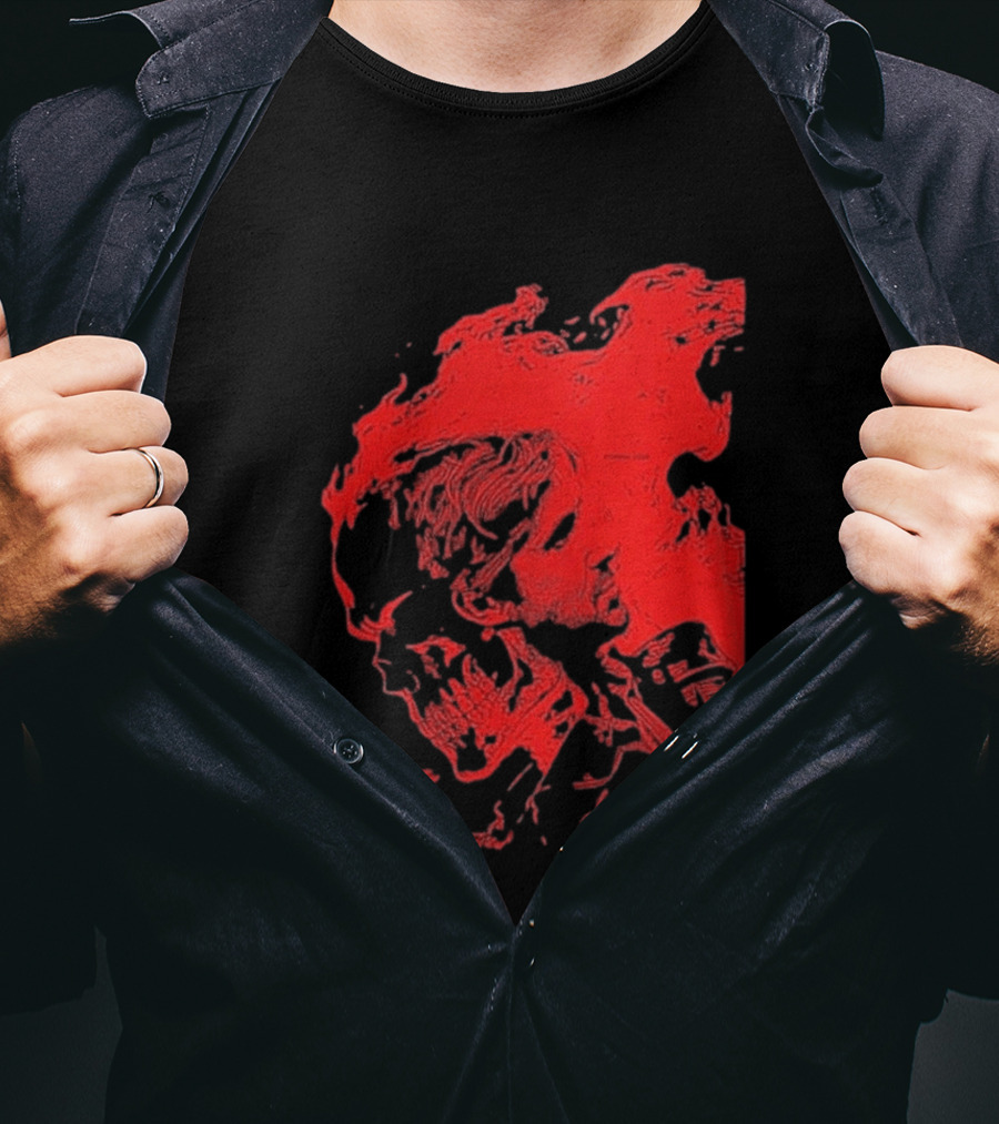 Ryan Gosling Marvel Studios Ghost Rider 2028 Movie Skeleton Flame T-Shirt