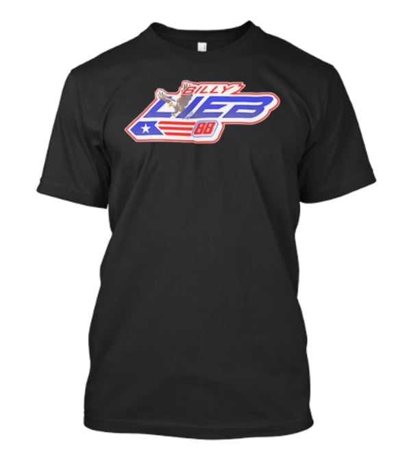 Billy Lieb No 88 Racing Driver American Eagle And Flag T-Shirt