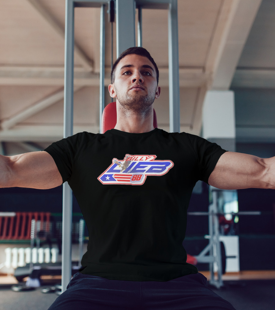 Billy Lieb No 88 Racing Driver American Eagle And Flag T-Shirt