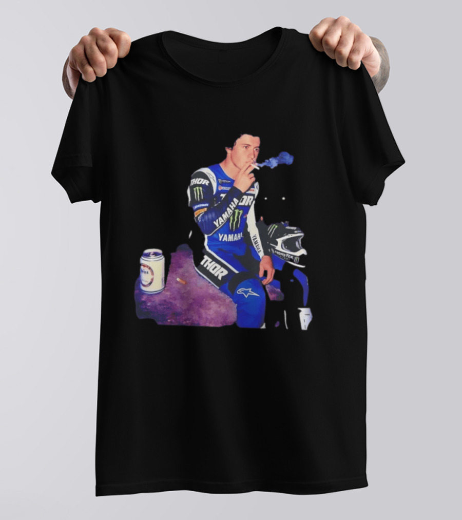 Haiden Deegan Yamaha Thor Monster Energy Smoking Image T-Shirt