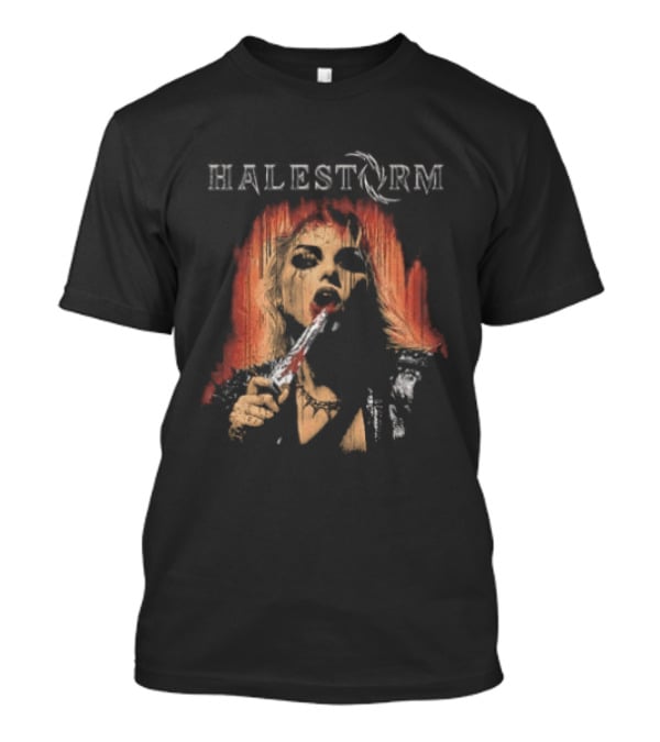 Halestorm Don't Forget To Smile Rain Blood T-Shirt