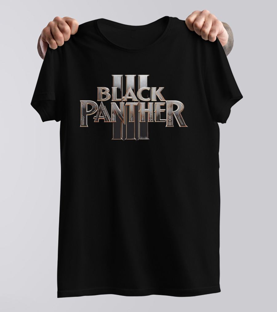 Black Panther III Metal Aesthetic Marvel Cinematic Universe T-Shirt
