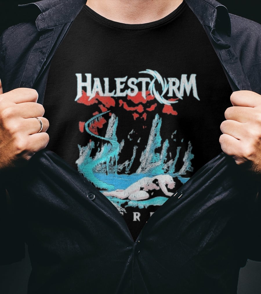 Halestorm Everest Distressed Surreal Mountain Landscape T-Shirt