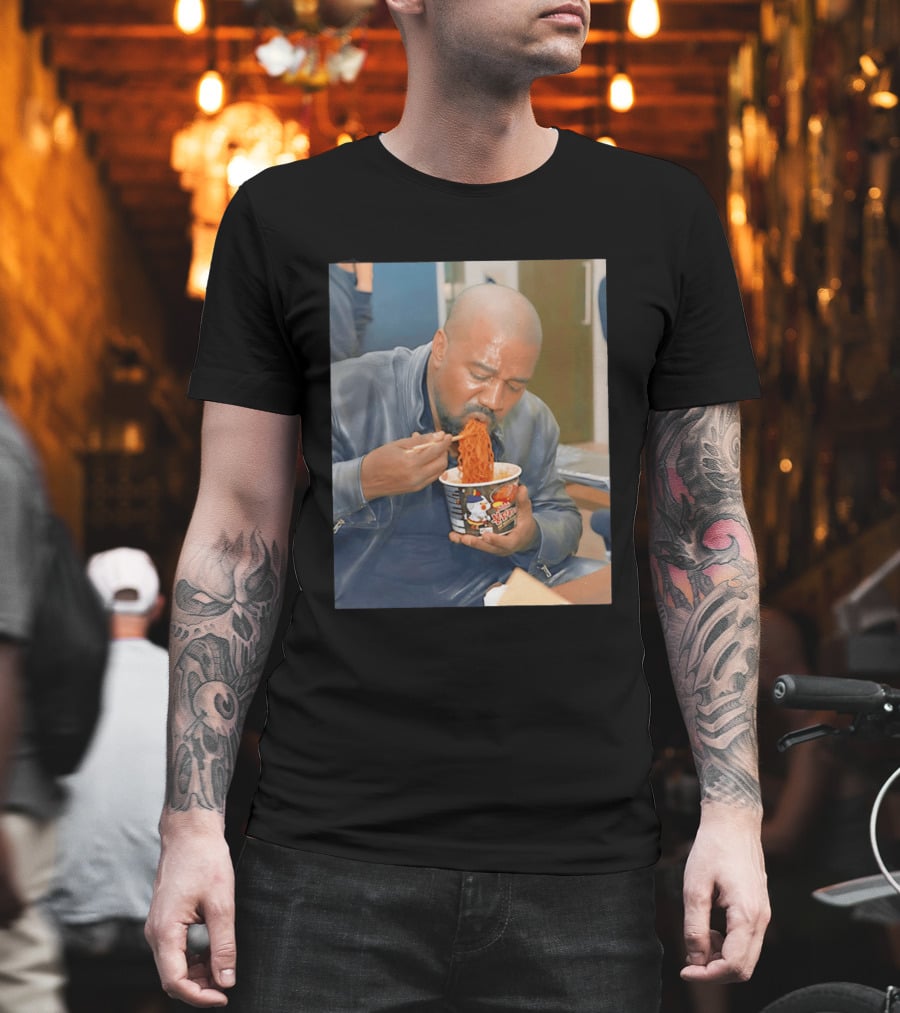 Buldak Bokkeum Myeon Kanye West Noodle Cup Spicy Challenge T-Shirt