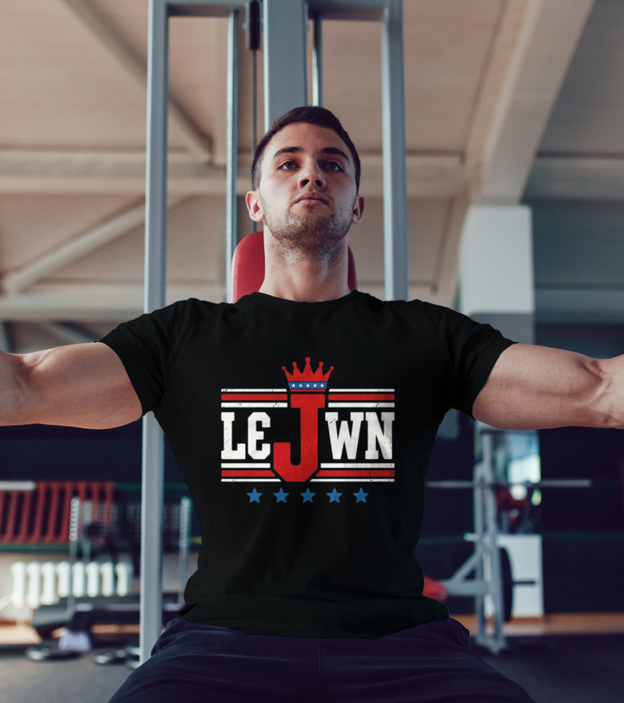 Philadelphia 76ers LeJWN NBA Crown Stars T-Shirt