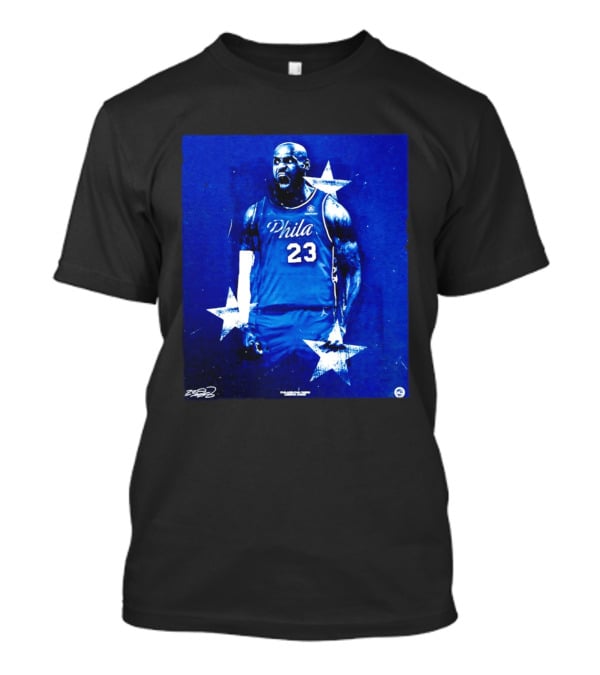 LeBron James Philadelphia 76ers Philly 23 Blue Stars T-Shirt