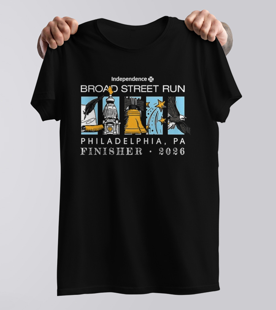 Independence Broad Street Run Philadelphia PA Finisher 2026 T-Shirt