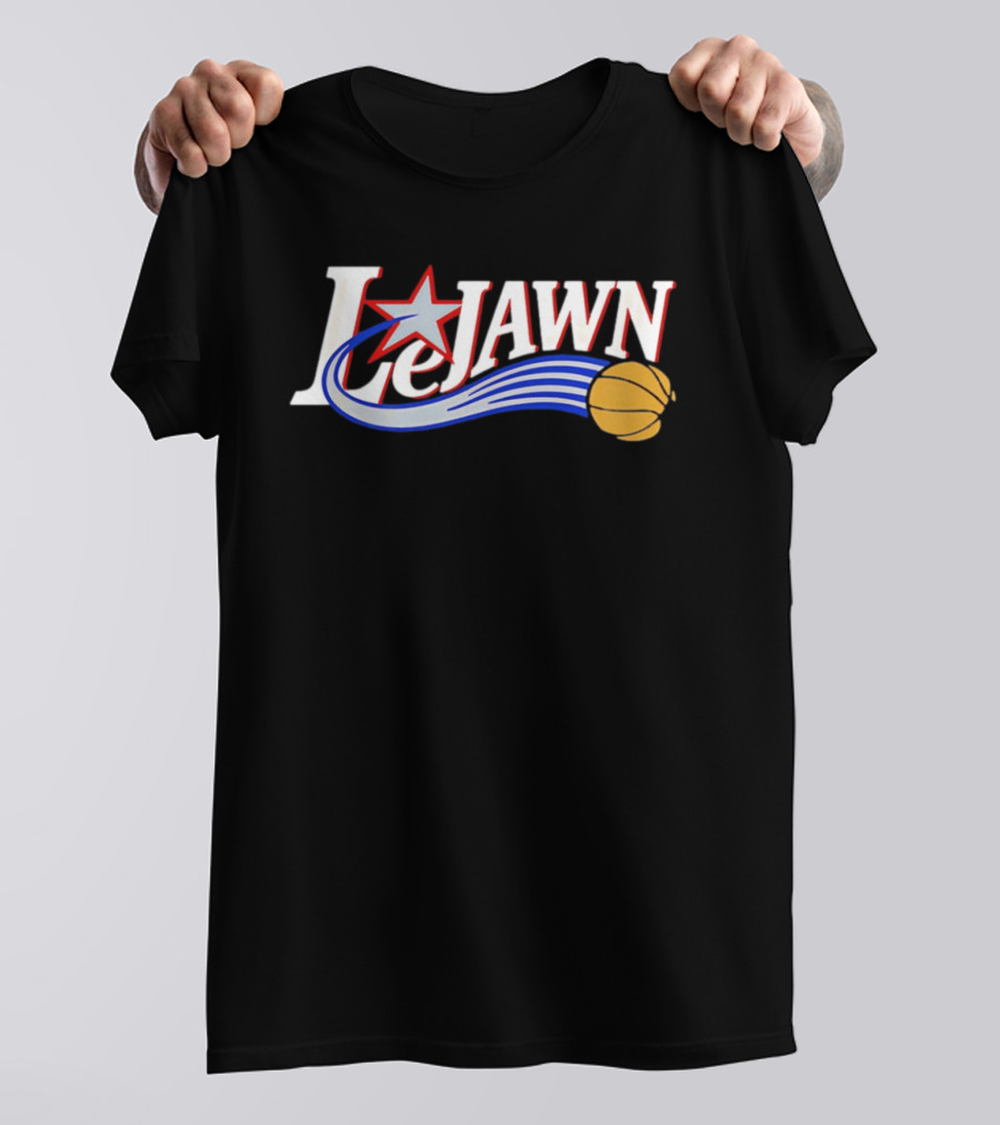 LeJawn Philadelphia 76ers LeBron James 23 NBA Niners Basketball Star T-Shirt