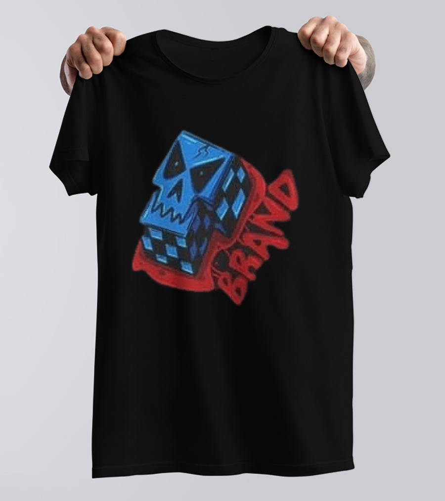 Don't Let Your Love For Somebody Overlook The Reality Of The Situation Skull Cube Brand T-Shirt