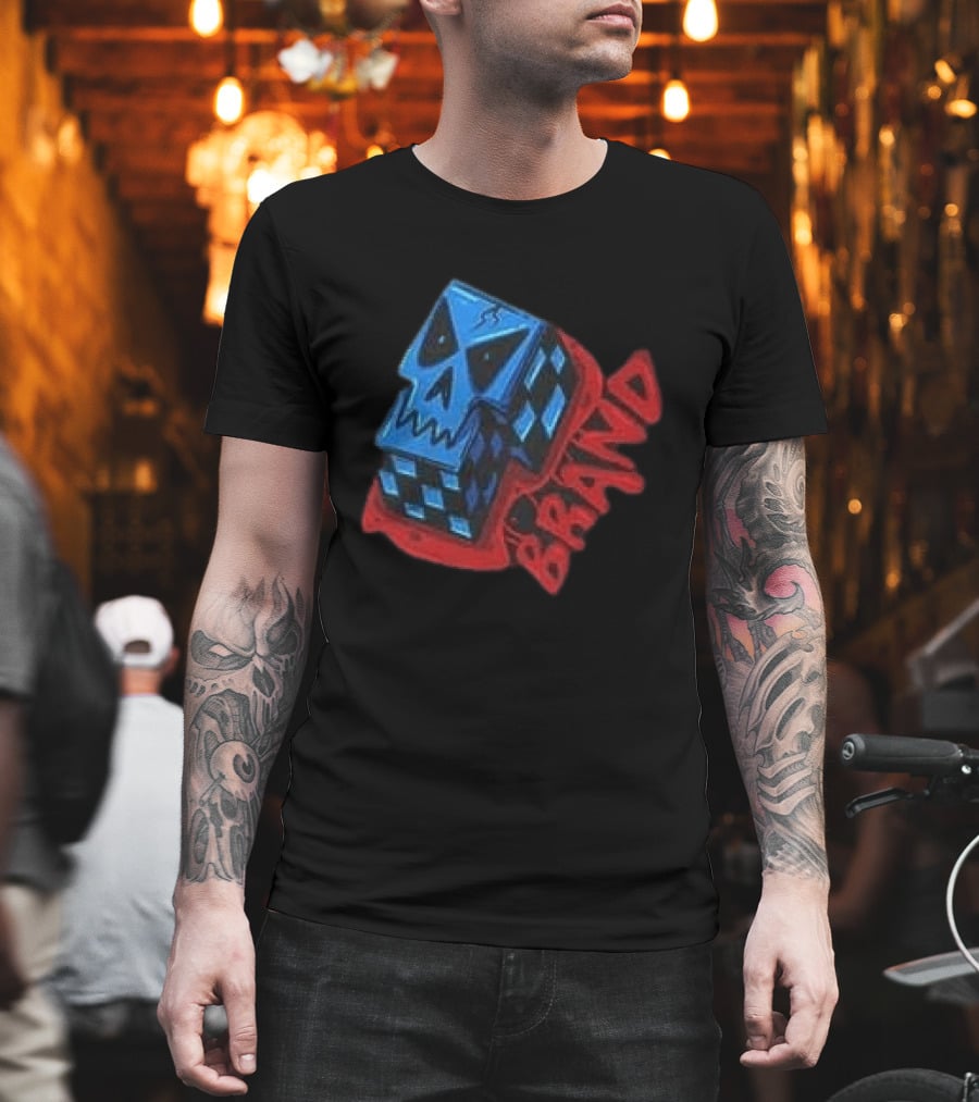 Don't Let Your Love For Somebody Overlook The Reality Of The Situation Skull Cube Brand T-Shirt