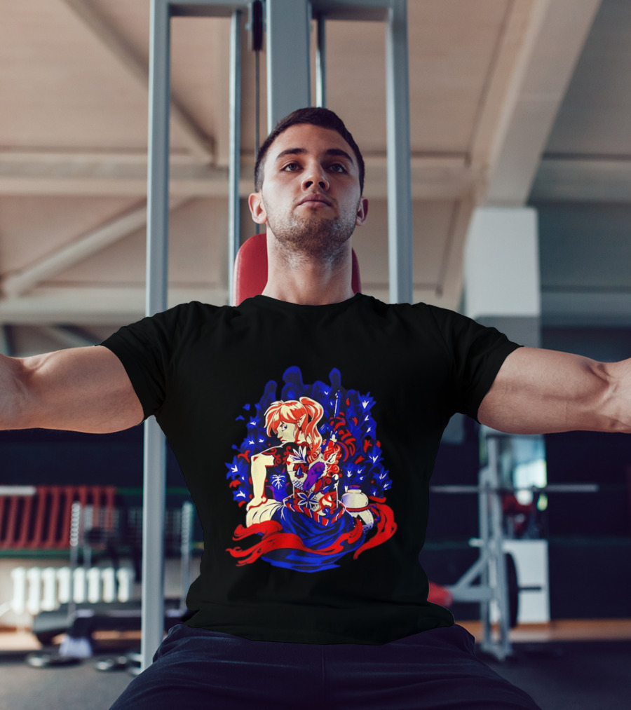Legend Of Zelda Link Tattoo Art With Elven Warrior And Magical T-Shirt