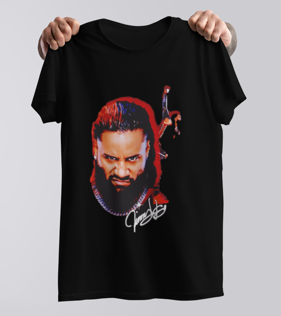 Jimmy Uso Autograph Pointing Sky WWE T-Shirt