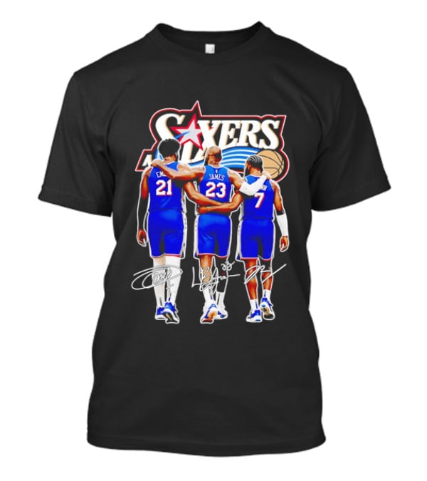 Philadelphia 76ers Embiid James Harden Back To Back Basketball Stars Sixers T-Shirt