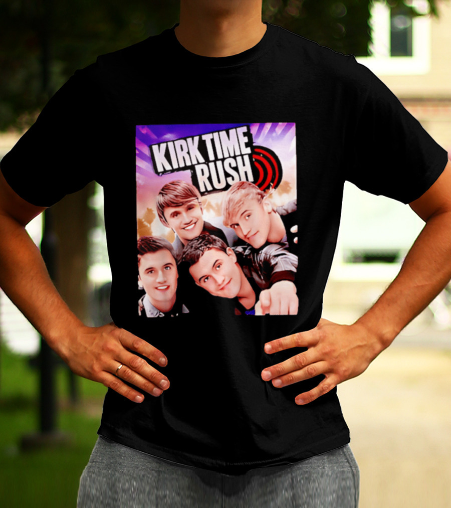 Kirk Time Rush Band Members With Palm Trees T-Shirt
