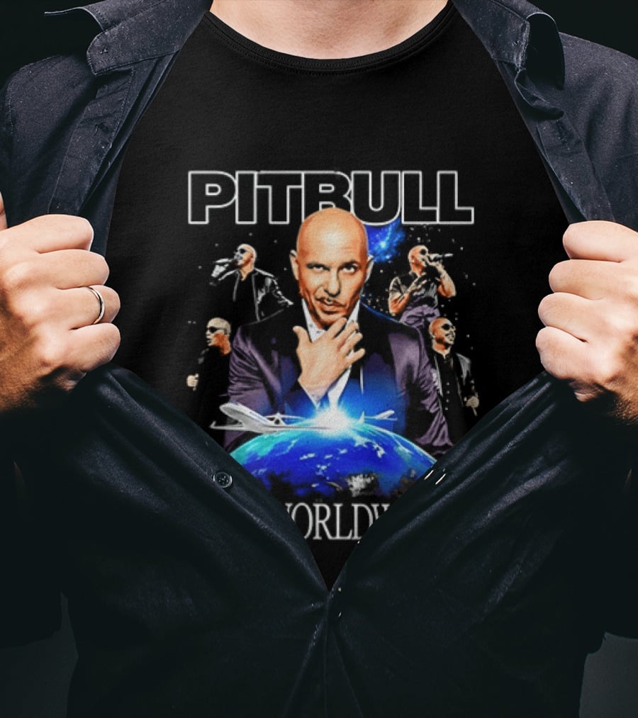 PITBULL Mr Worldwide Armando Christian Pérez Collage T-Shirt