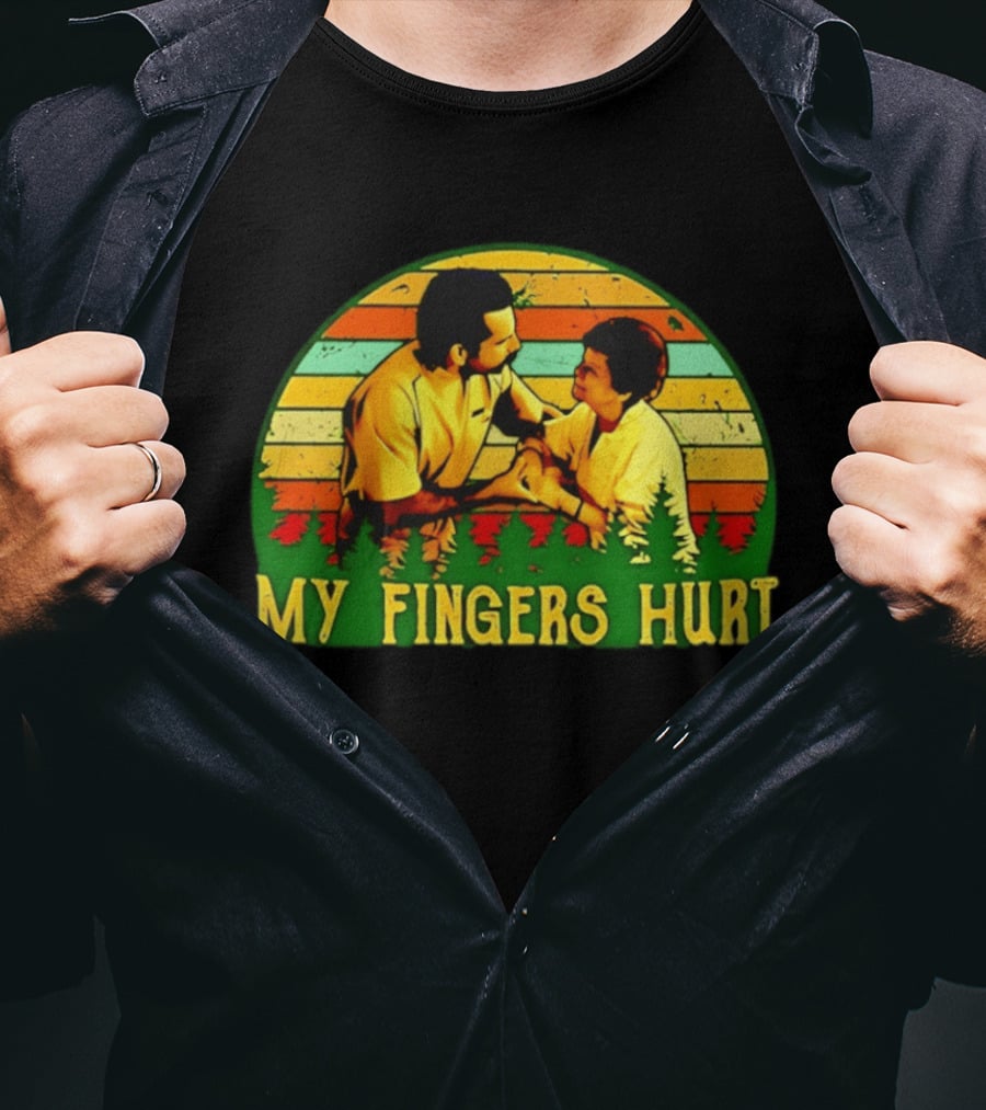 Happy Gilmore My Fingers Hurt Scene Vintage Style Adam Sandler T-Shirt