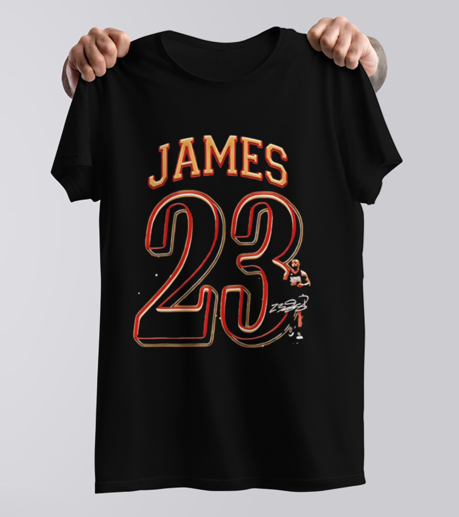 James 23 Basketball Jersey Iconic Sports T-Shirt