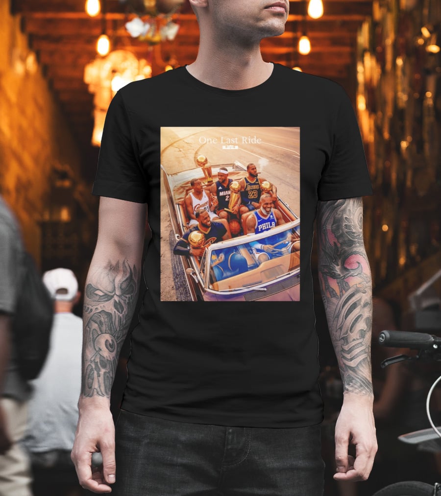 One Last Ride LeBron James Cavaliers Heat Lakers 76ers 23 6 3 T-Shirt