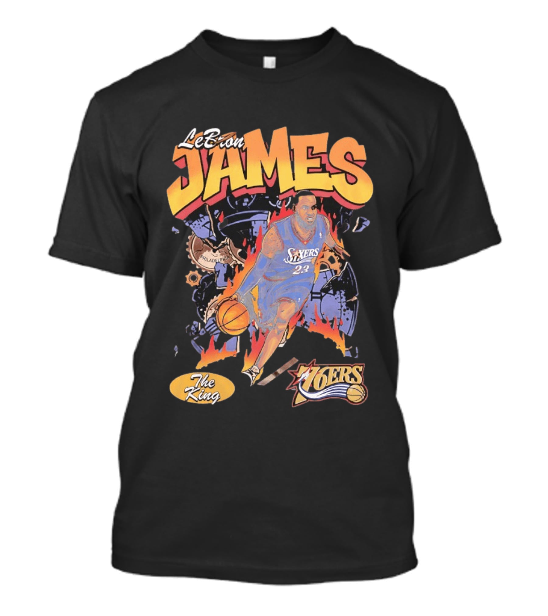 LeBron James 76ers The King Philadelphia 2026 Basketball NBA 23 T-Shirt