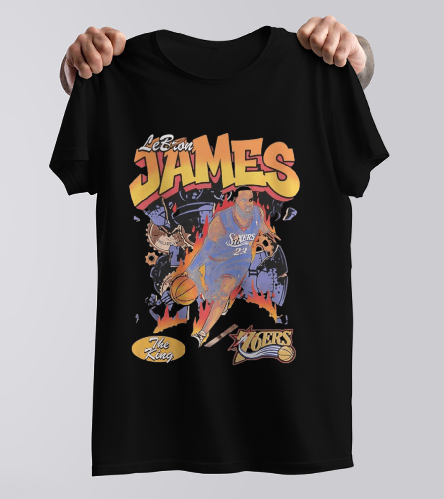 LeBron James 76ers The King Philadelphia 2026 Basketball NBA 23 T-Shirt