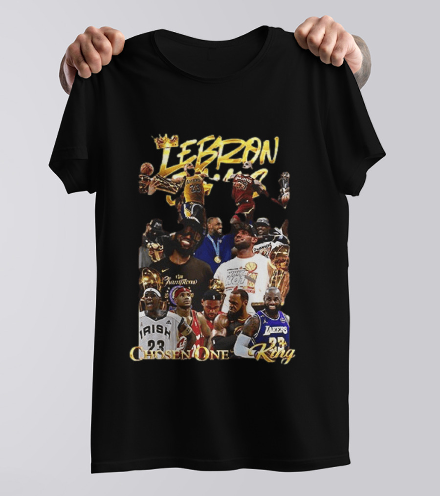 Lebron James Chosen One King Lakers Heat Cavaliers Lakers Champions T-Shirt