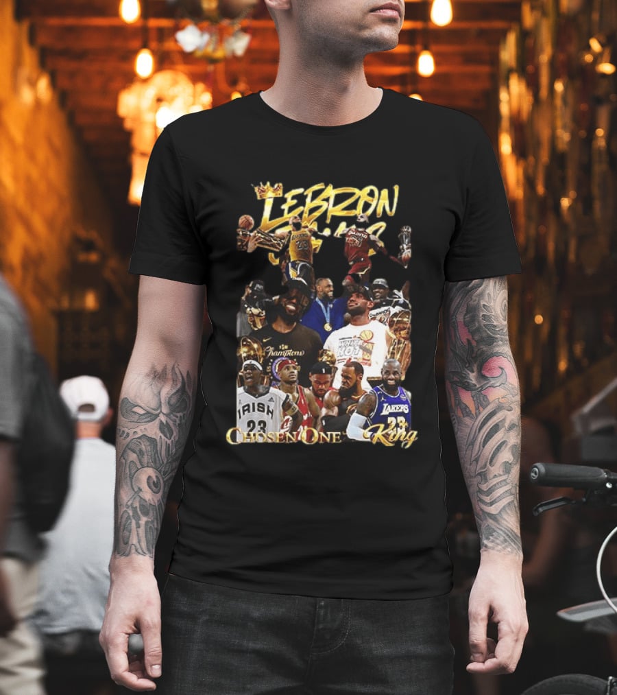 Lebron James Chosen One King Lakers Heat Cavaliers Lakers Champions T-Shirt
