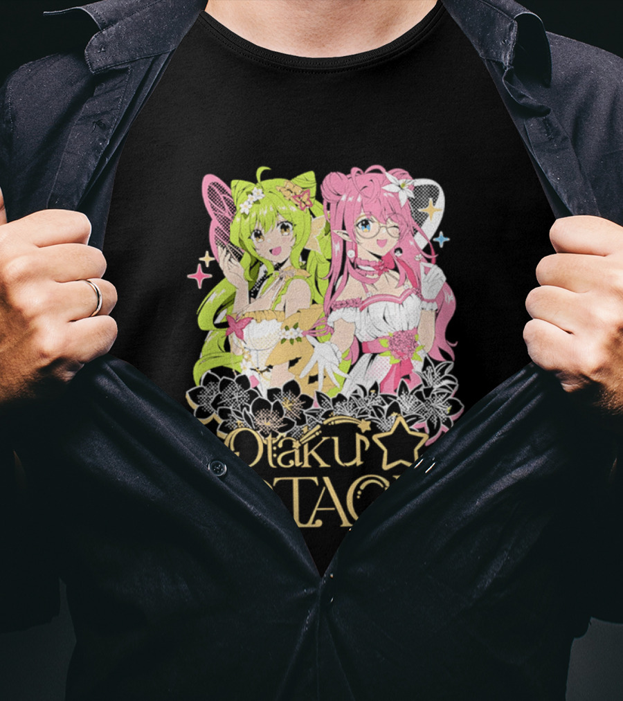 Otaku Stage Inanna Bell Lily Pichu Anime Characters Pastel Aesthetic T-Shirt