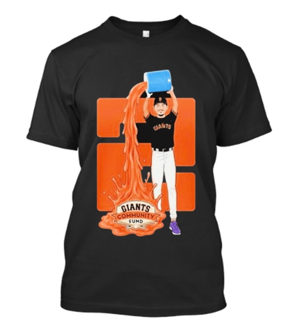 San Francisco Giants Community Fund Player Orange Bucket Splash T-Shirt