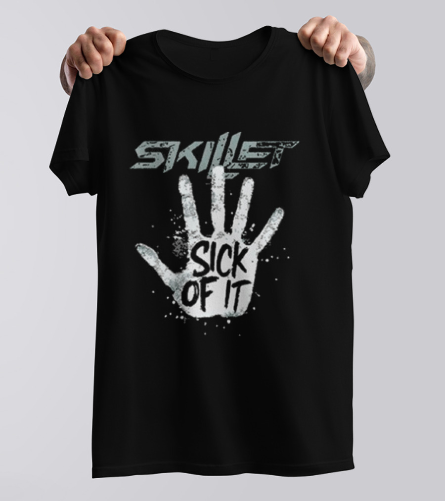 Skillet Sick Of It Comatose 20 Years Still Screaming Tour 2026 Handprint T-Shirt