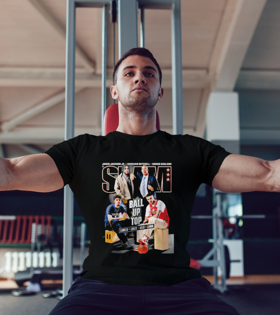 Slam Magazine Ball Up Top LaMelo Lonzo Gelo LaVar Chicago Bulls Legends T-Shirt