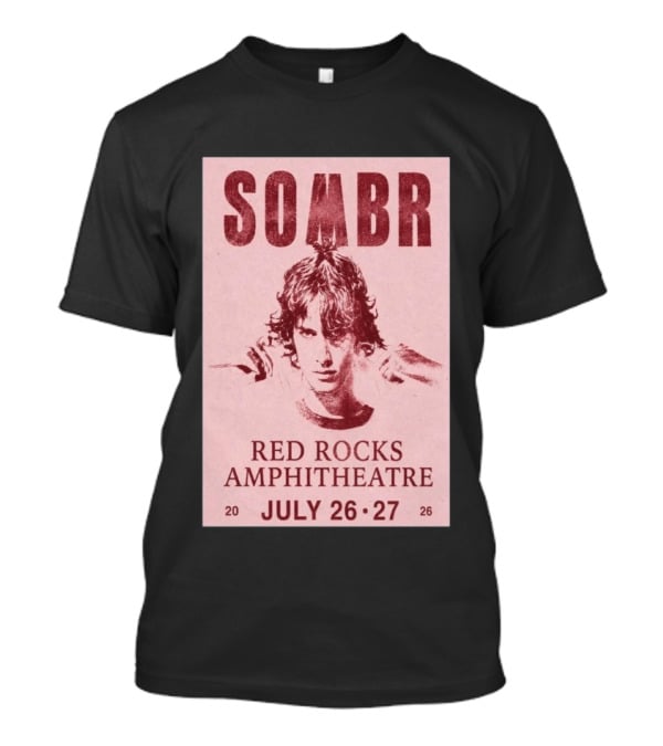 SOMBR Red Rocks Amphitheatre July 26 27 2026 T-Shirt